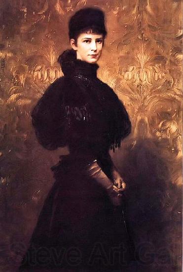 Gyula Benczur Portrait of Queen Elizabeth Norge oil painting art